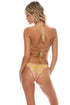 Luli Fama Born To Be Wild Strappy Ruched Back Bottom